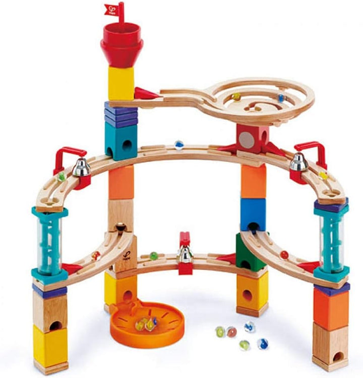Hape Quadrilla Bau-Set Aus der Burg entkommen aus Holz mit zahllosen Aufbaumöglichkeiten, ab 4 Jahre