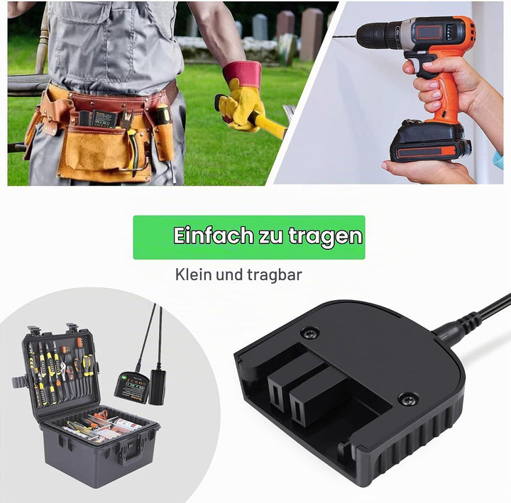 9.6V-18V Ladegerät für Black+Decker 9.6V 12V 14.4V 18V NI-MH/NI-Cd Akkus, für HPB12 HPB14 HBP18 A171