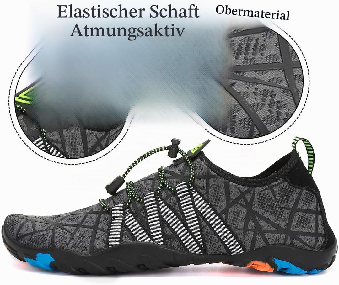 SAGUARO Badeschuhe für Herren Damen - 7/9 Drainagelöcher Schnelltrocknende rutschfest, Gr 35-48 39 E