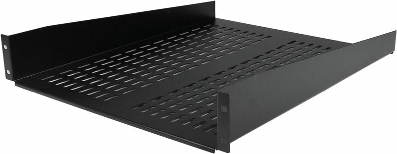 StarTech.com 2HE Rack Fachboden - Universelles perforiertes Fachboden/Kragarmfachboden für 19 Zoll N