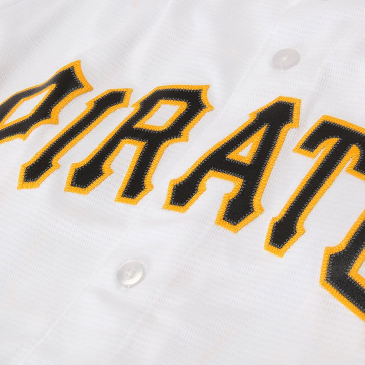Majestic Pittsburgh Pirates Cool Base MLB Trikot Jersey weiss M Weiss, M Weiss