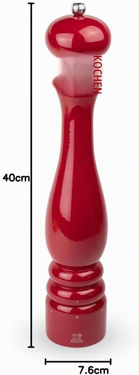 PEUGEOT - Pfeffermühle Paris u‘Select 40 cm + Pfeffer - 6 voreingestellte Mahlgrade - Aus PEFC-zerti