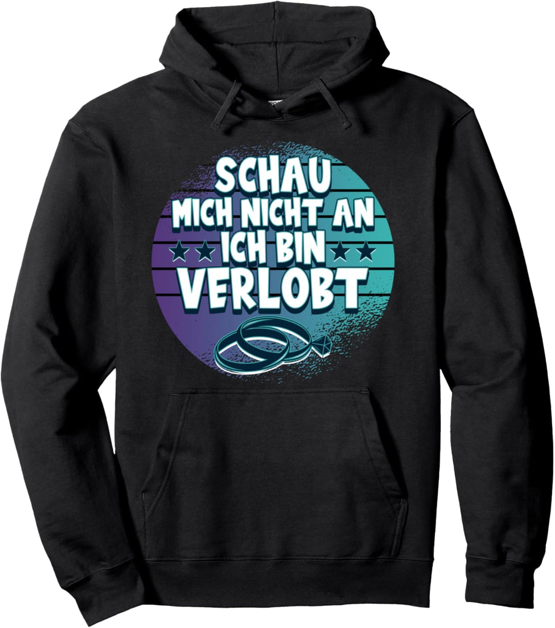 Valentinstag Verlobt Verlobung Jahrestag Lustig Pullover Hoodie
