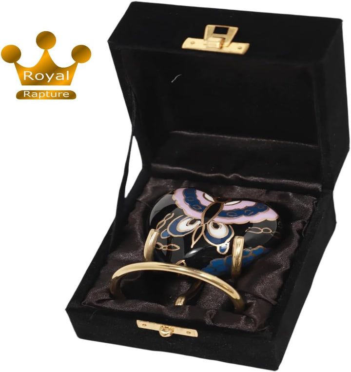 Royal Rapture Urn for Ashes Funeral Memorial Cremation Keepsake Love Urns Decorative Brass Heart wit