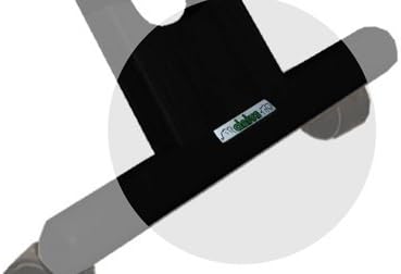 Cinius Ergonomischer Stuhl Orthopädischer Kniestuhl mit Rücken Computerstuhl Kniehocker Stoff Schwar