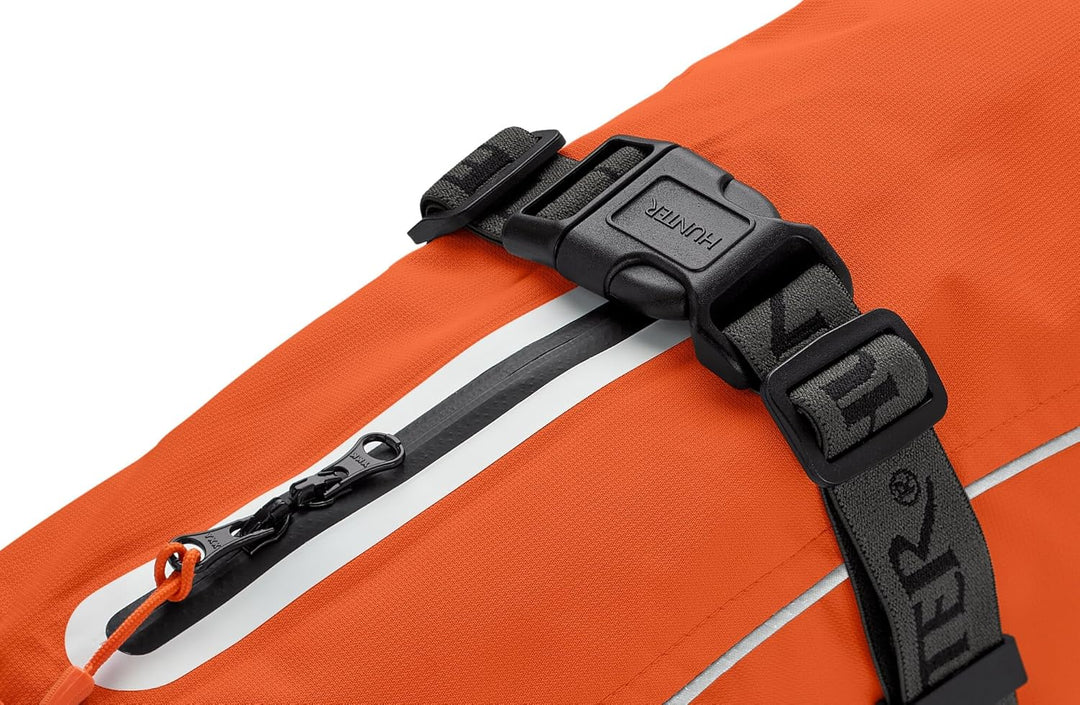 HUNTER Hundemantel NORDBY, Farbe: orange, wasserabweisend, warm gefüttert, reflektierend, ideal für