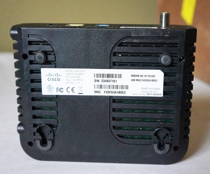Cisco DPC3010 DOCSIS 3.0 8x4 Kabelmodem (USB 2.0 / Gigabit Ethernet) (4027668)