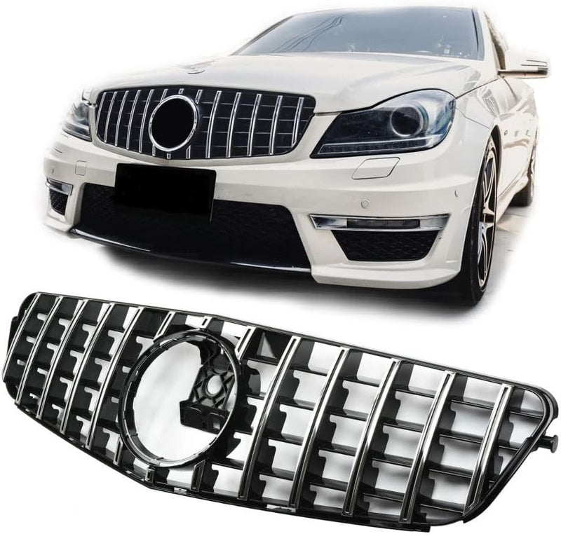 GCP Grill Sport Kühlergrill Chrom passt für Mercedes W204 PANAMERICANA AMG GT DESIGN