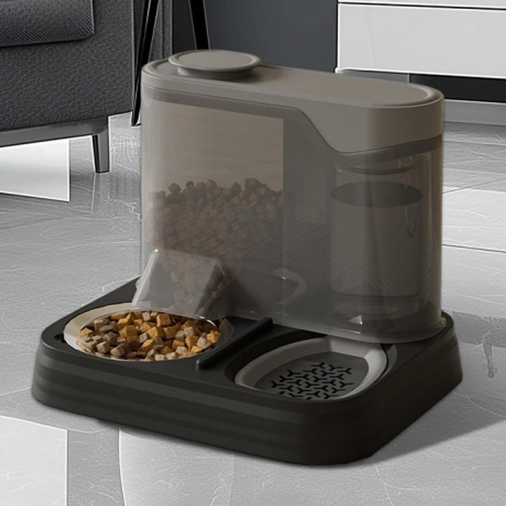 Automatischer Katzenfutterautomat - Haustierfutter- Und Wasserspender | 2-in-1 Nass- Und Trockenfutt