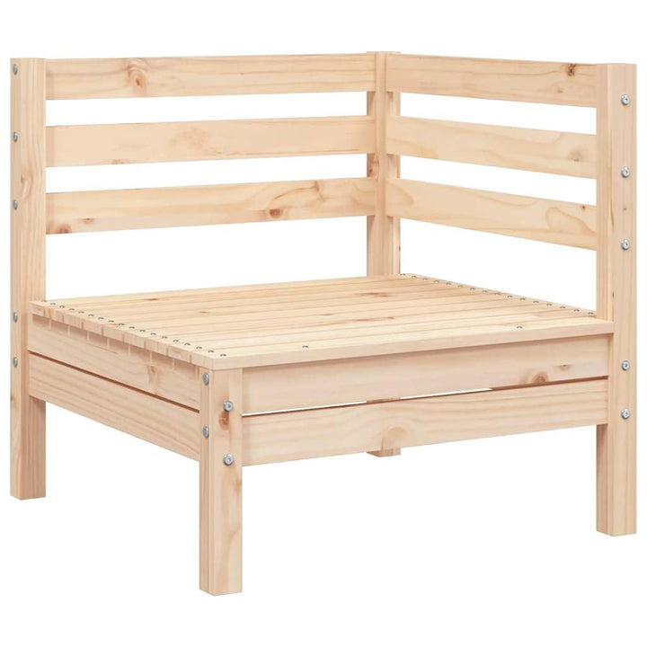 vidaXL Garten Ecksofa, Gartensofa mit Latten-Design, Gartencouch Modular mit Rückenlehne, Sofa Couch