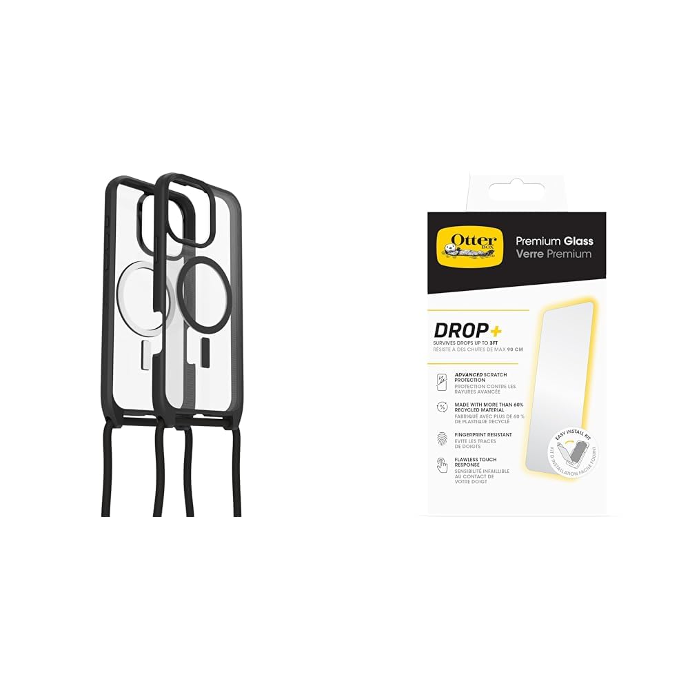 OtterBox React Necklace Hülle mit MagSafe für iPhone 16 Pro Max, Hülle mit Verstellbarer und Abnehmb