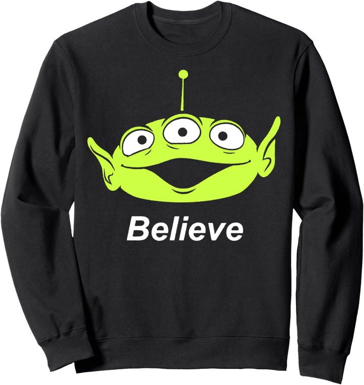 Disney Pixar Toy Story Alien Believe Big Face Sweatshirt