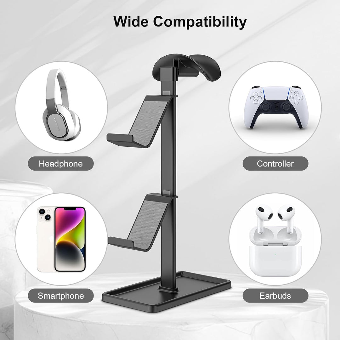 Controller Halter, Kopfhörer Ständer, Gaming Controller Halterung für Xbox PS5 PS4 Switch, Headset S