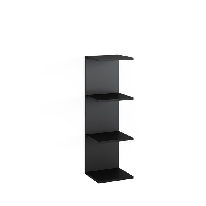 Vicco Wandregal Paolo, Schwarz, 30 x 95 cm Schwarz 95 cm, Einzel, Schwarz 95 cm, Einzel