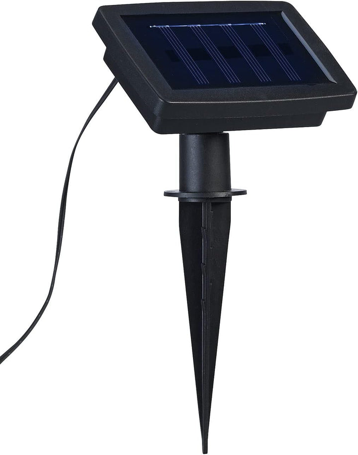 Lunartec Solar Bodenleuchte: Solar-Bodenlichterkette mit 5 warmweissen Halbkugeln, 2er-Set (LED-Lich