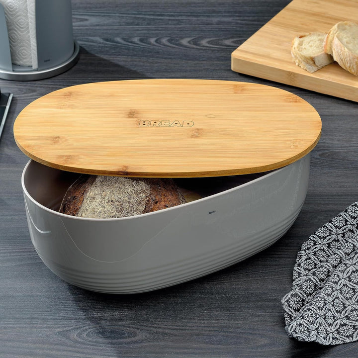 Kela weiss Brotkasten Namur PS-Kunststoff 37,5x23,0x14,0cm, 37.5 x 23 x 14 cm