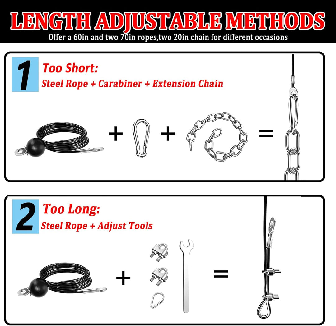 Taeku Seilzug-Fitness, Verbesserte Gewicht Seilzugsystem für LAT Pull Down Bizeps Curl Trizeps Armtr