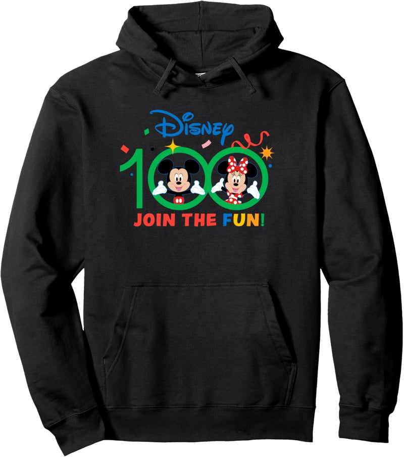 Disney 100 Anniversary Mickey and Minnie Join the Fun D100 Pullover Hoodie