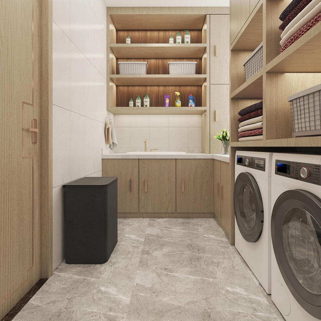 Lifewit 80L Pfandflaschen Sammelbehälter mit Deckel, faltbar und wasserdicht mit Griffen, Gross Flas