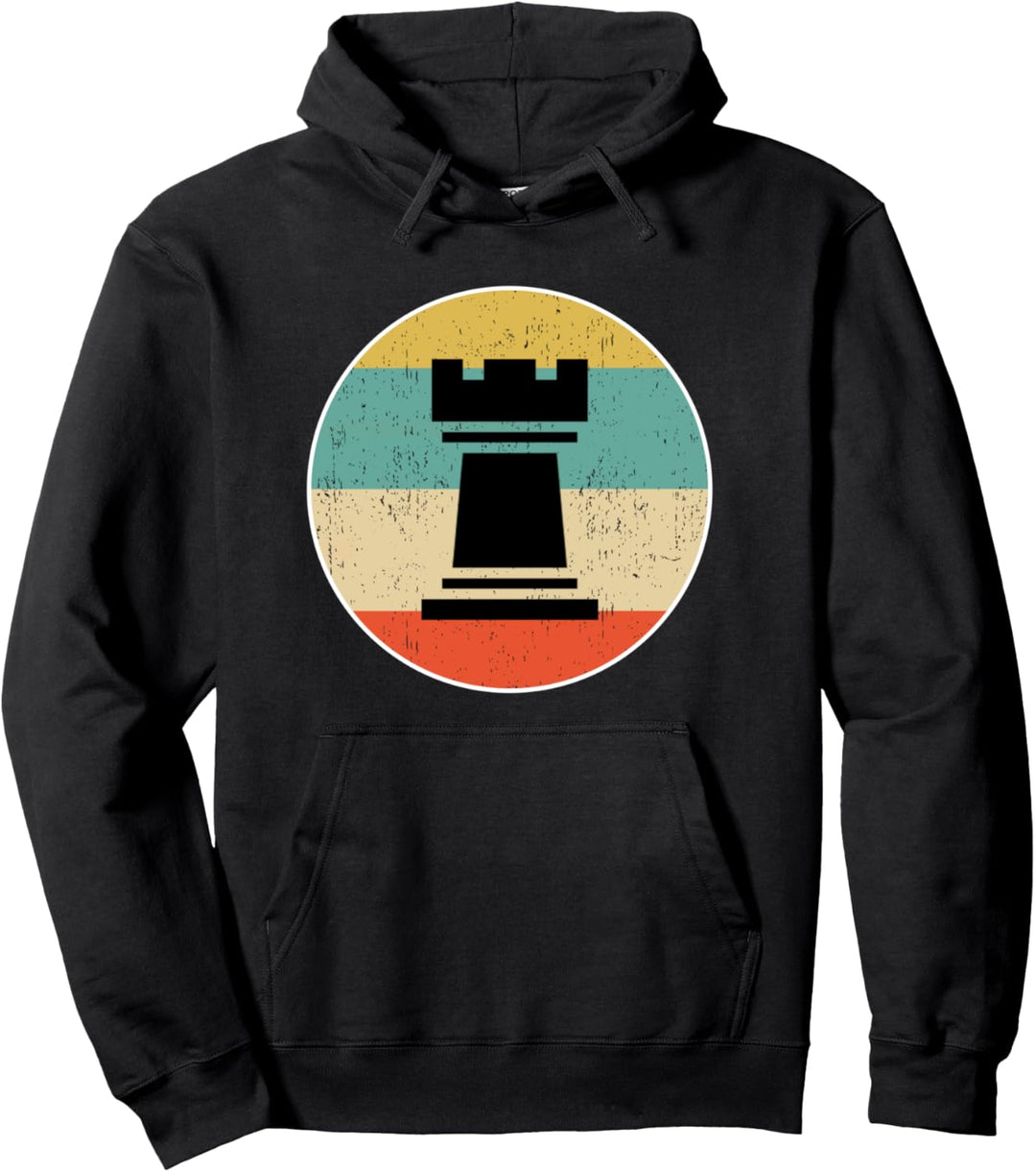 Castle Chess Retro Geschenk Pullover Hoodie