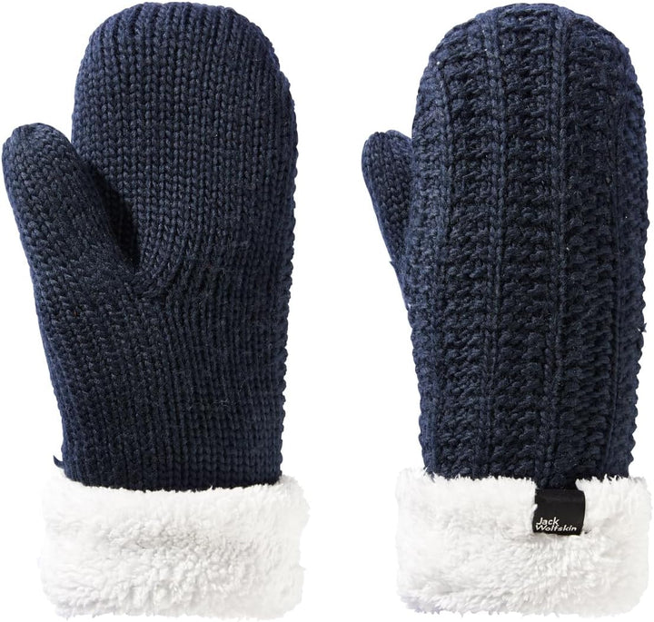 Jack Wolfskin Damen Highloft Knit Mitten W Handschuh M night blue, M night blue