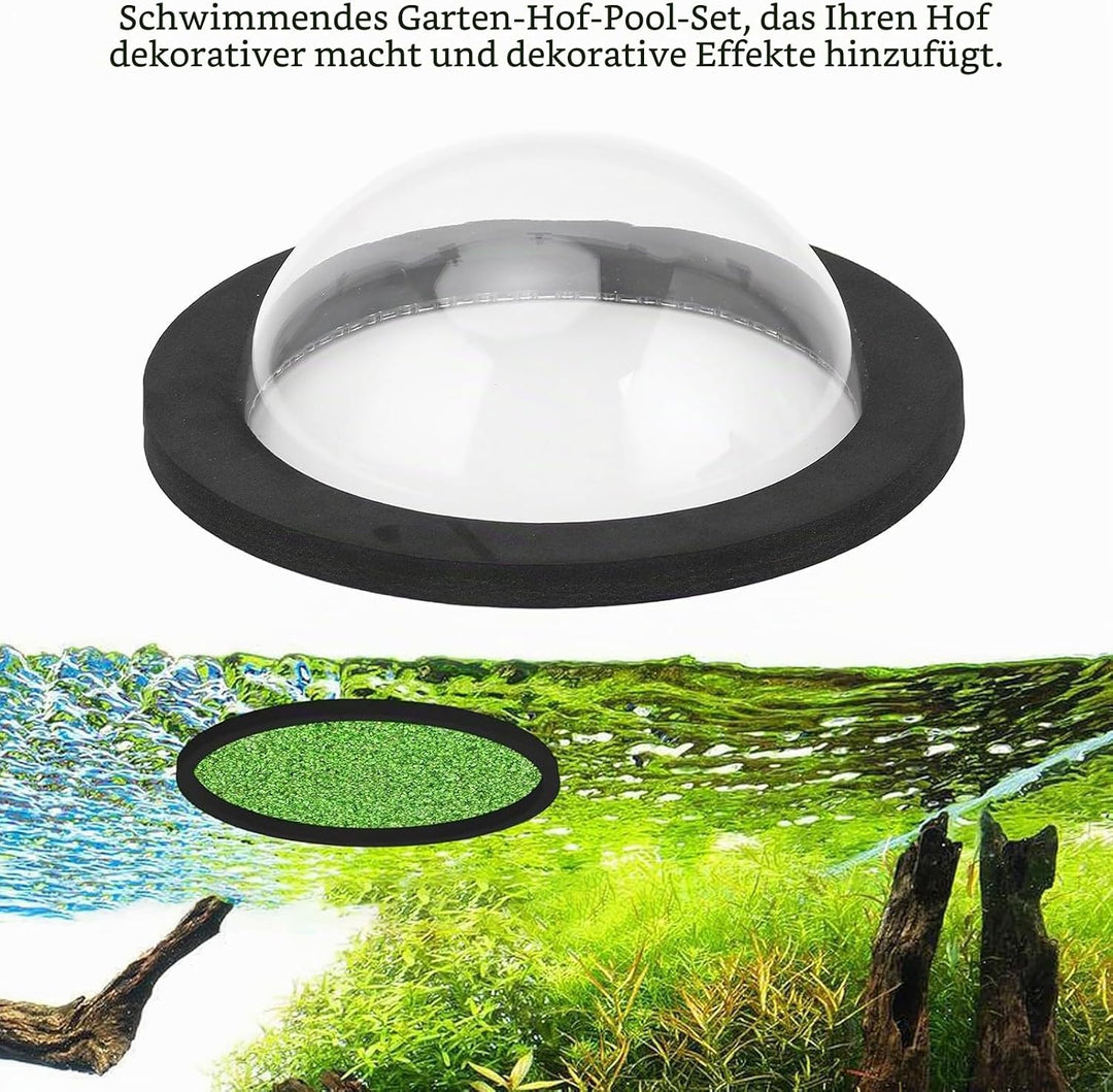 Fockety Teichfischkuppel, robuste Kunststoffkuppel, transparentes Design, schwimmende Fischkuppel, m