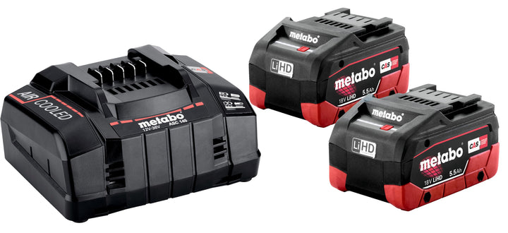 Metabo Basis-Set 2 x LiHD 5.5 Ah (685122000) Art des Akkupacks: LiHD, Spannung des Akkupacks: 18 V,