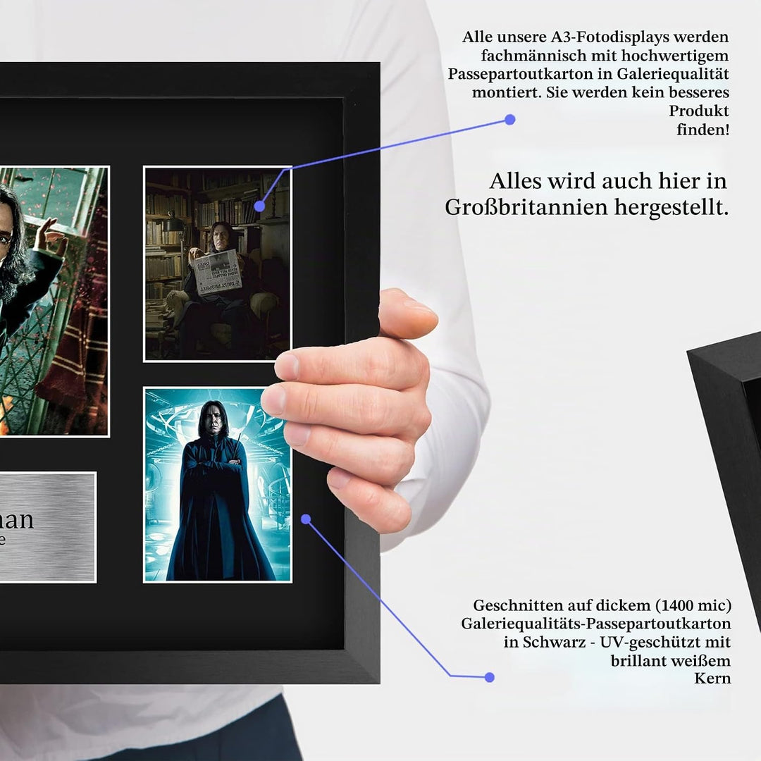HWC Trading FR A3 Alan Rickman Harry Potter Severus Snape Geschenke Geducktes Signiertes Autogramm F