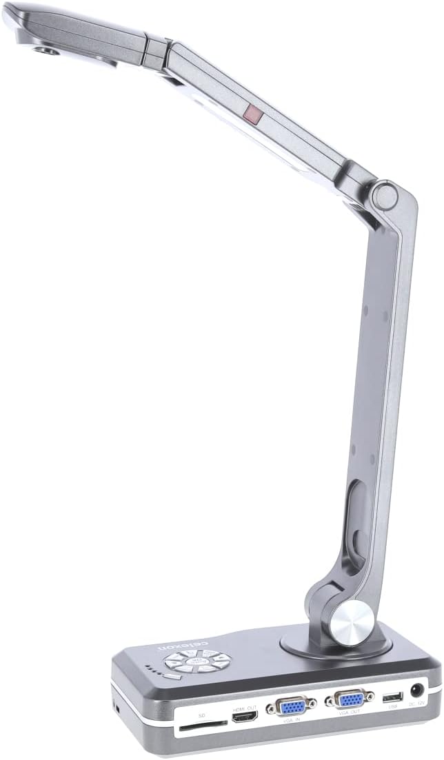 celexon Dokumentenkamera DK800 mit Tragetasche M | Flexible Plug&Play Lösung mit Diebstahlschutz für