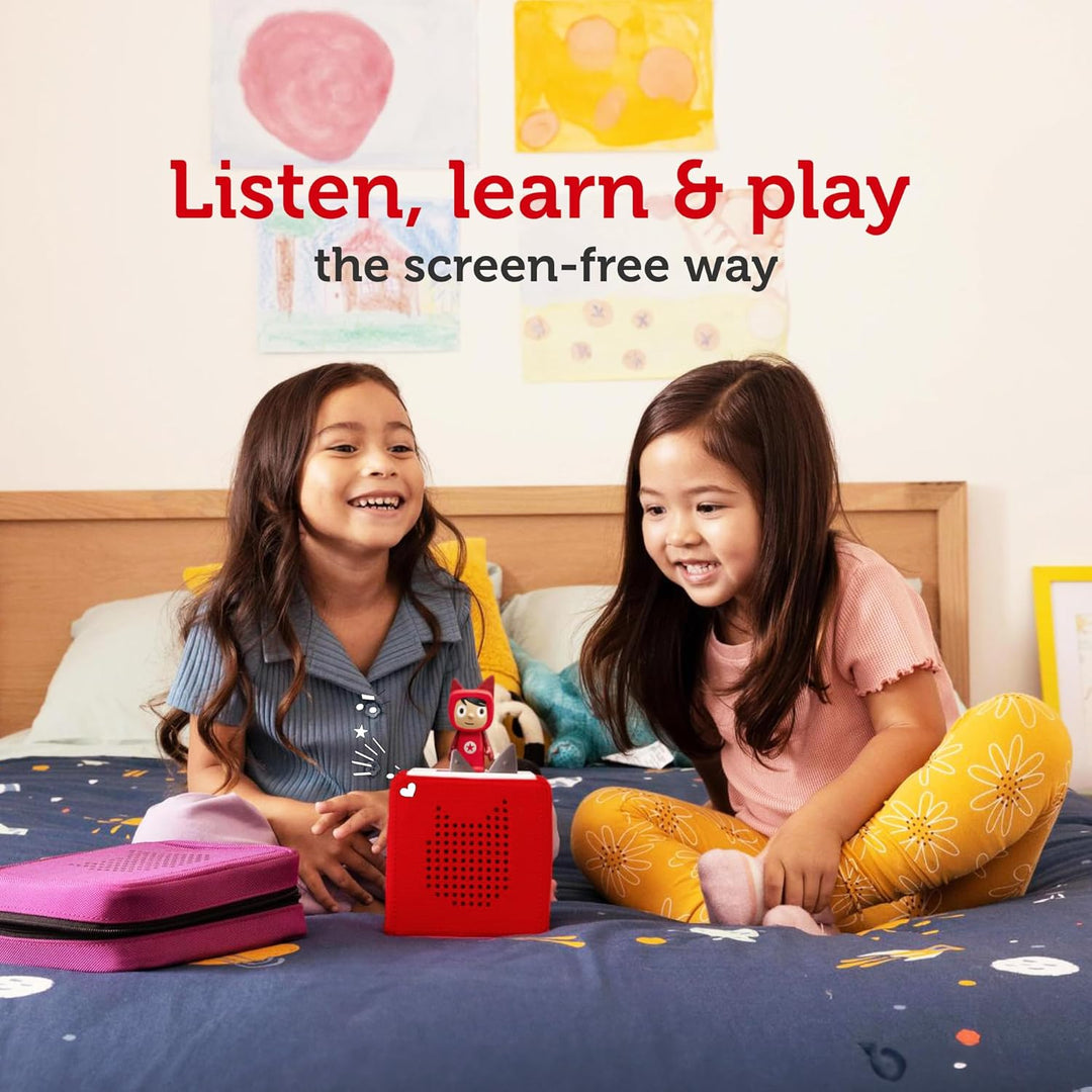 Tonies Starterset: Toniebox, grau + 1 Creative-Tonie - Hörbuch-Player und Musik-Player für Kinder -