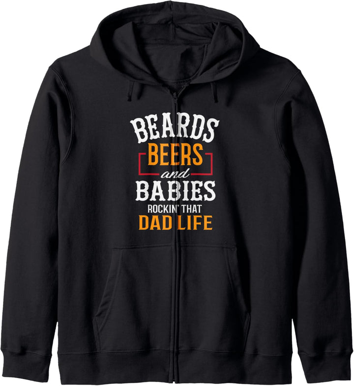 Beards Beers And Babies Proud Dad Kapuzenjacke
