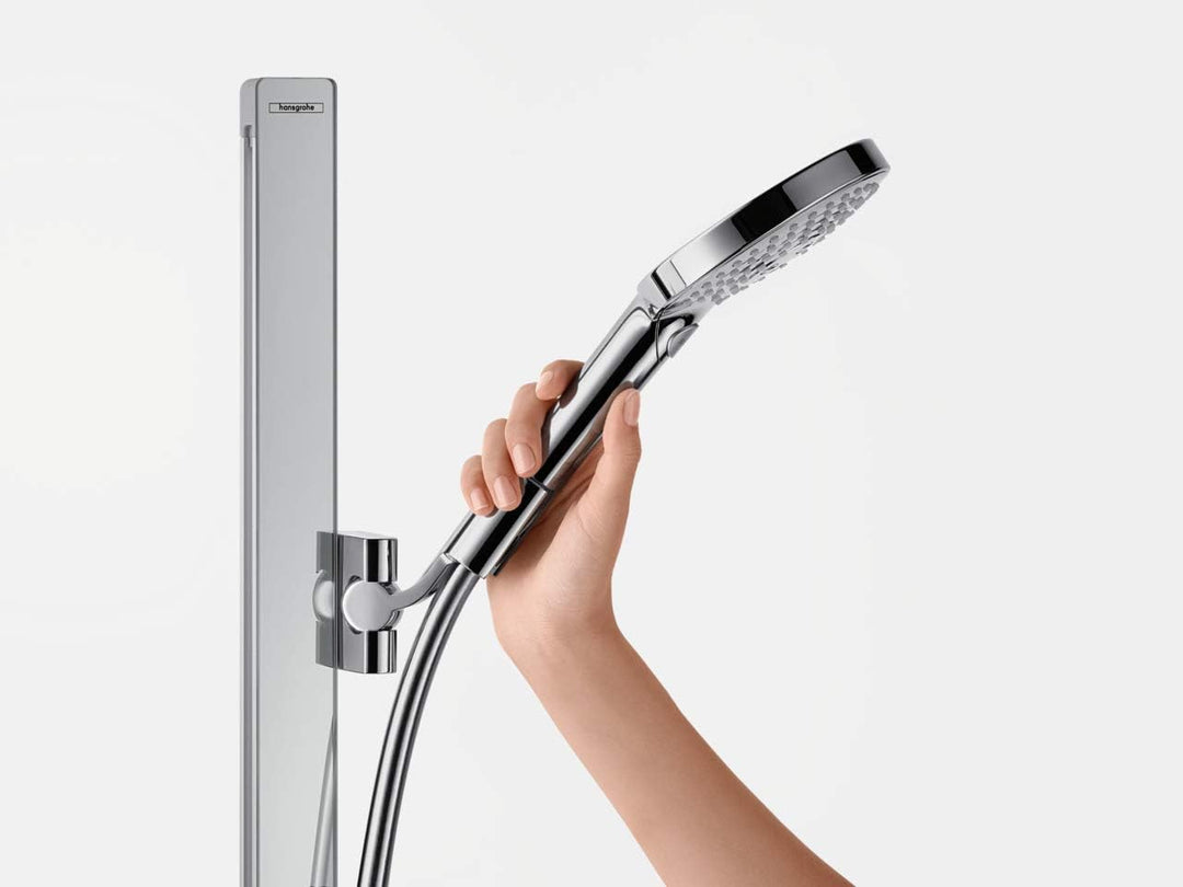 hansgrohe wassersparendes Duschsystem (Duschkopf, Schlauch, Duschstange, Raindance Select S 120 Rege