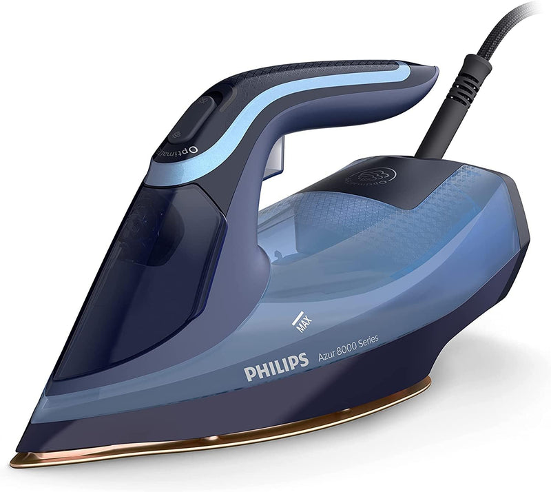 Philips Azur 8000 Series Dampfbügeleisen - 45 g/min Dauerdampf, 210g Dampfverstärkung, 2400 W, Optim