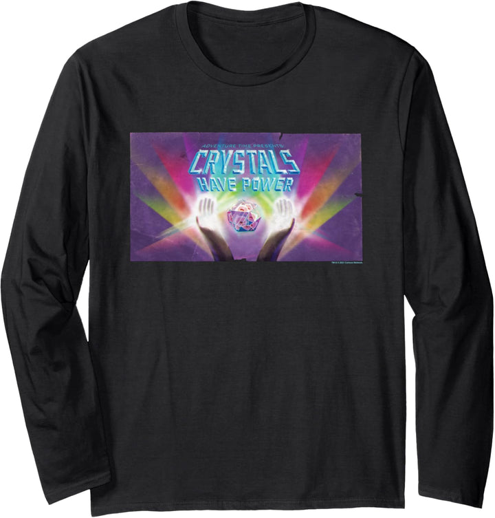 Adventure Time Crystals Have Power Card Langarmshirt