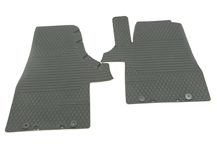 Volkswagen 7H1061502B82V Allwettermatten 2X Gummimatten vorn Original T5/T6 Gummi Fussmatten schwarz