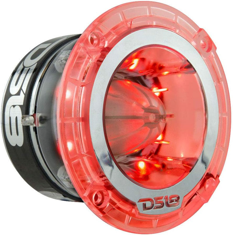 DS18 Car Audio Tweeter 1" Inch 300w Watt Dash Door Super Bullet PRO-TW4L Single RGB LED PRO-TW4L Ein