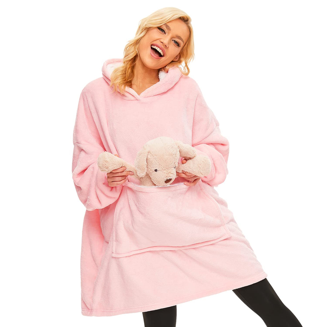 Gentlewarm übergrosse Hoodie Sweatshirt mit Kapuze, Super Weich und bequem Flanell Damen Kapuzenpull