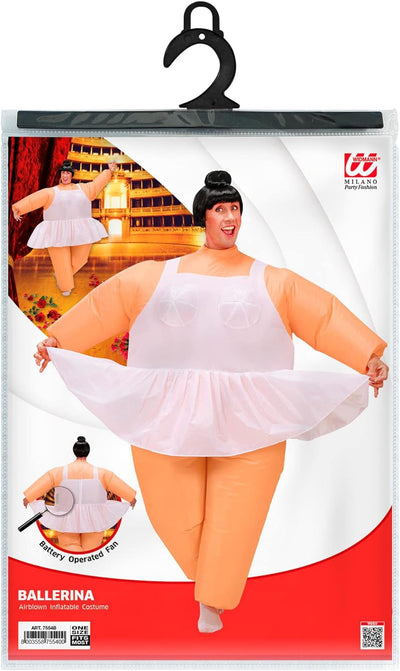 "BALLERINA" (airblown inflatable costume) - battery operated (4 x AA batteries not included) - (One