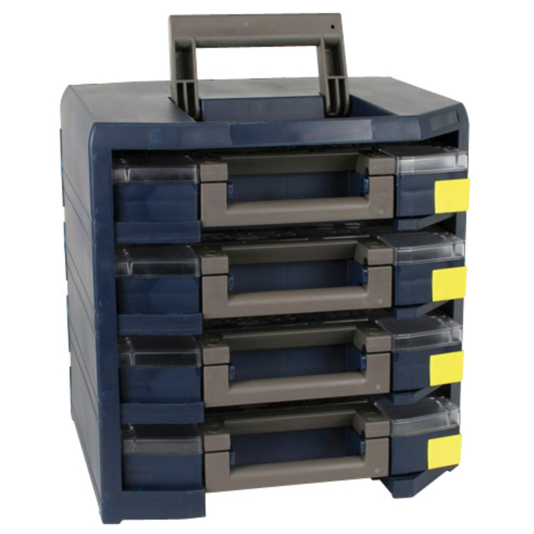 raaco Handyboxxser, bestückt, 4 x 5 x 5 , blau, 137966