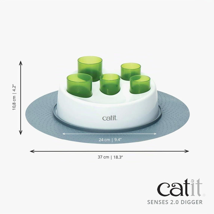 Catit Senses 2.0 Bagger, 1 Stück 1 weiss, grün, 1 weiss, grün