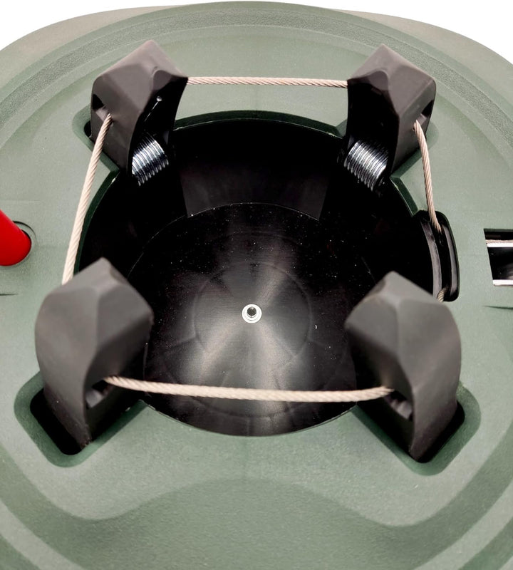 BURI Weihnachtsbaumständer Christbaumständer 2,20 m Baumhöhe - Baumständer Modell 2024 mit Fusspedal