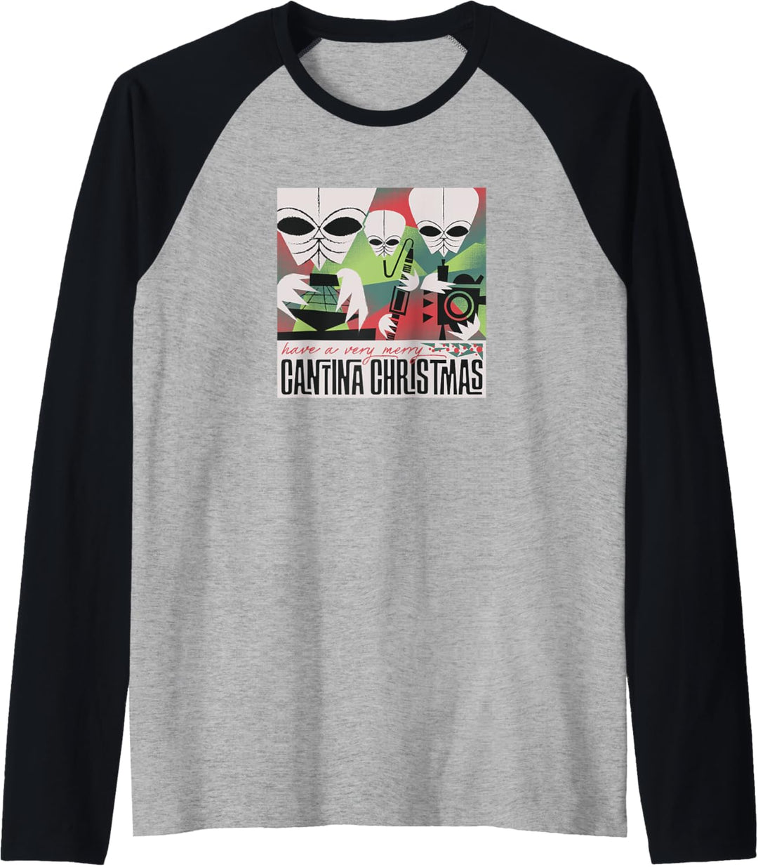 Star Wars Have A Very Merry Cantina Christmas Raglan