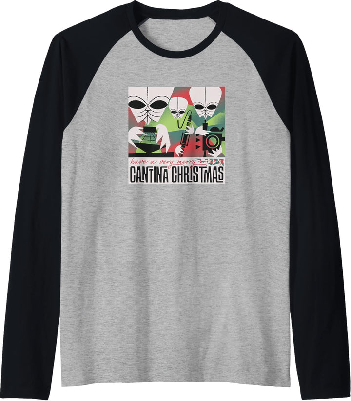 Star Wars Have A Very Merry Cantina Christmas Raglan