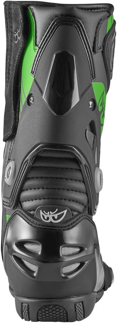 Berik Shaft 3.0 Motorradstiefel, schwarz/grün, 48 Schwarz Grün 48 EU, Schwarz Grün 48 EU