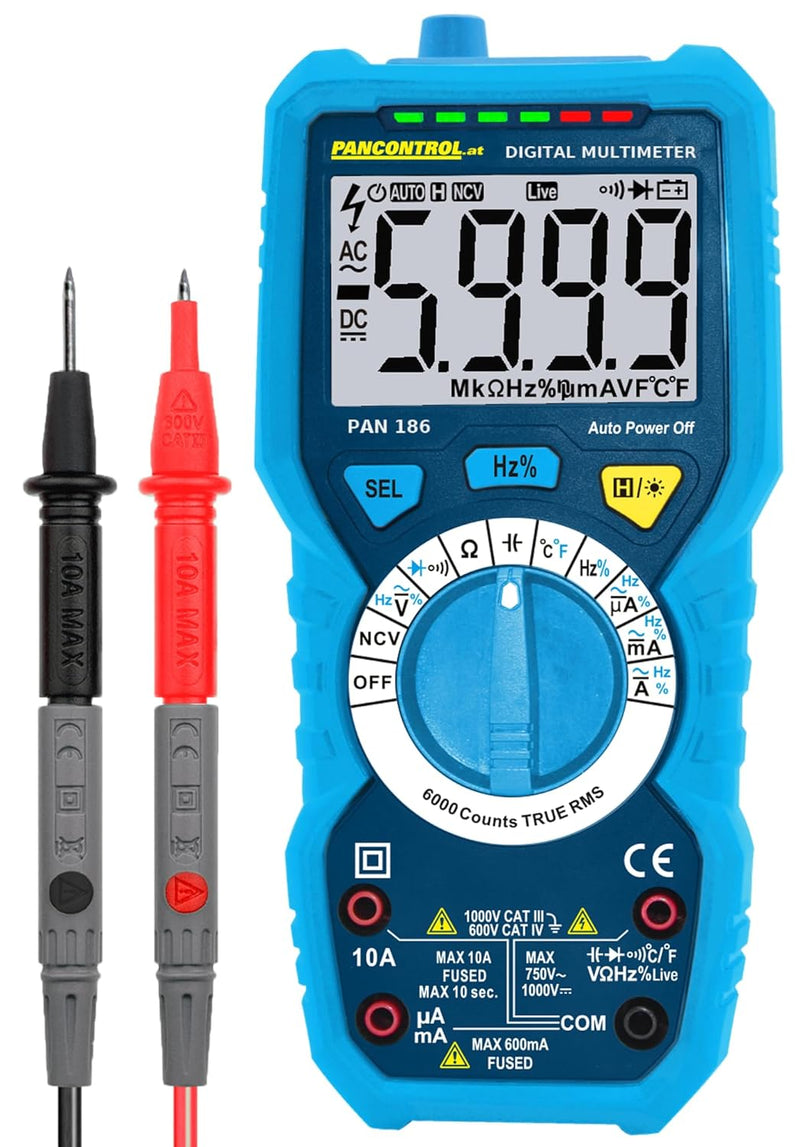 Pancontrol Digitalmultimeter, PAN 186