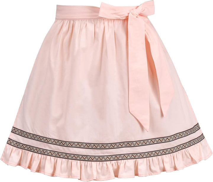 Sunny Fashion Mädchen Deutsche Dirndl Kleid Kostüme Zum Bayerisches Oktoberfest Jahrgang Rosa Gr. 11