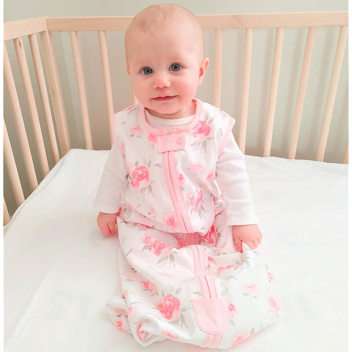 Mama Cheetah Baby Schlafsack, Bio-Baumwolle, Tragbare Babydecke, Schlafsack mit 2-Wege-Reissverschlu