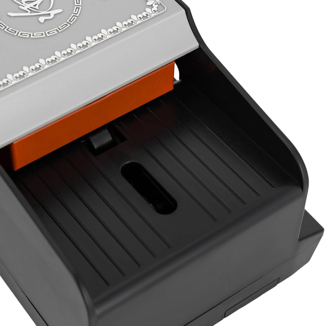 Profi Kartenmischer 2-Deck Mischen Poker elektrisches Kartenmischgerät Schwarzer,Zwei Lithium-Batter