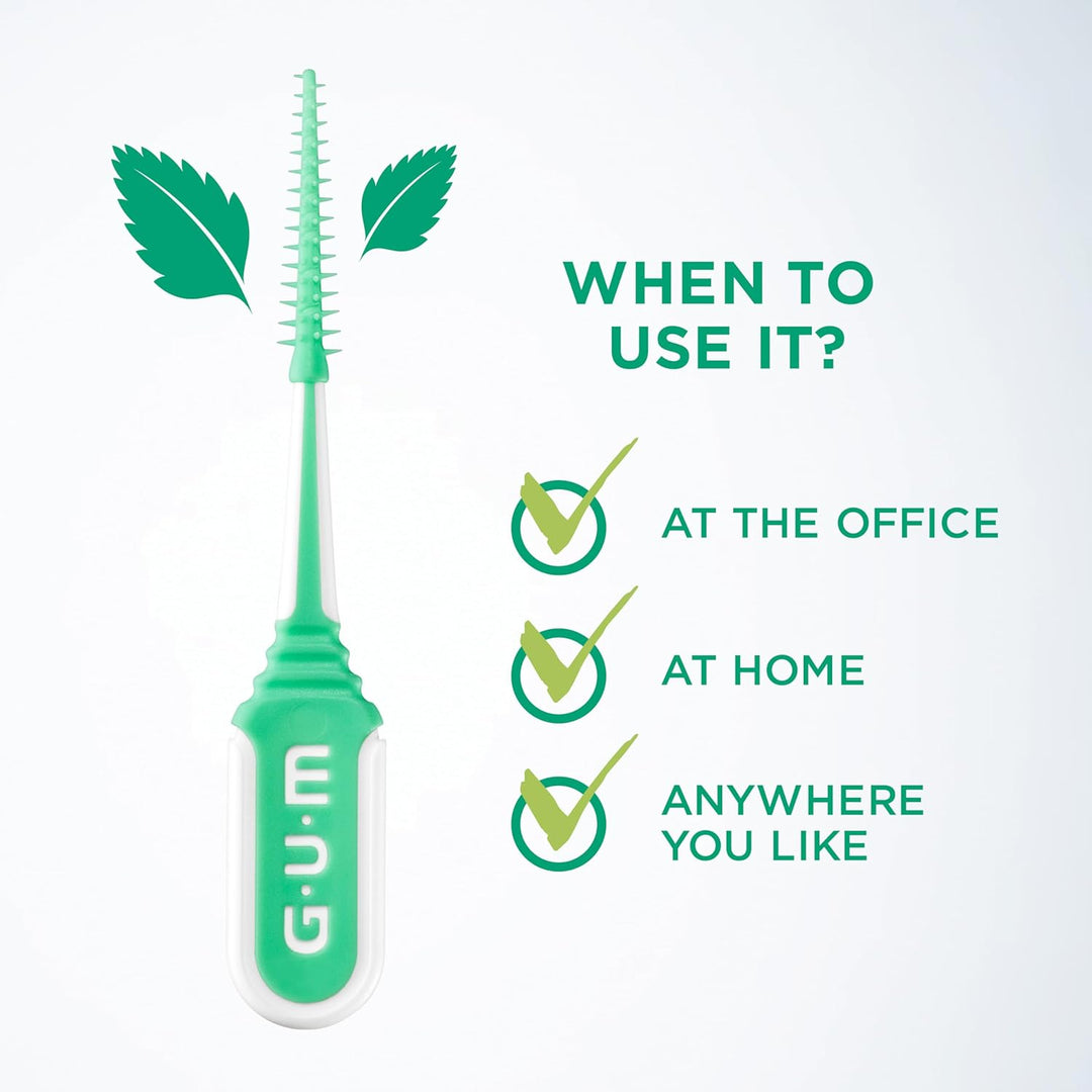GUM SOFT-PICKS MINTY Interdentalreiniger | Zahnzwischenraumreinigung Und Plaqueentfernung | Breiter