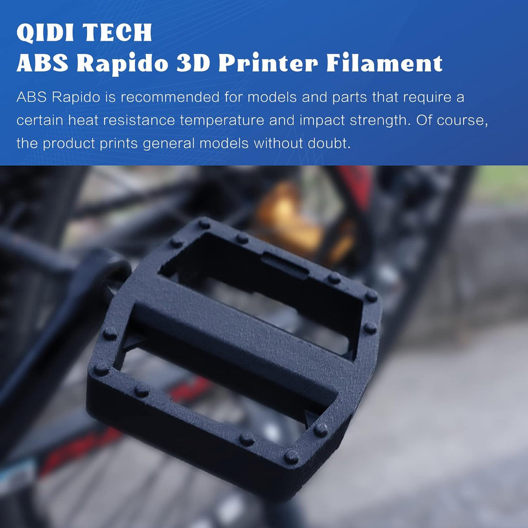 QIDI TECH ABS Rapido Filament 1.75mm, 3D Drucker Filament ABS 1kg Spule (2.2lbs), geeignet für Hochg